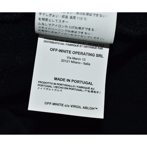 D0 NEW OFF-WHITE C/O VIRGIL ABLOH MAIN LABEL 2013 Black Sweatshirt Sweater Sz XS - Picture 7 of 8